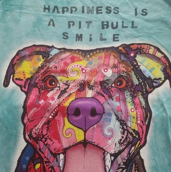 The Mountain Tops - Women's XL Pitbull T-Shirt Pet Animal Lover